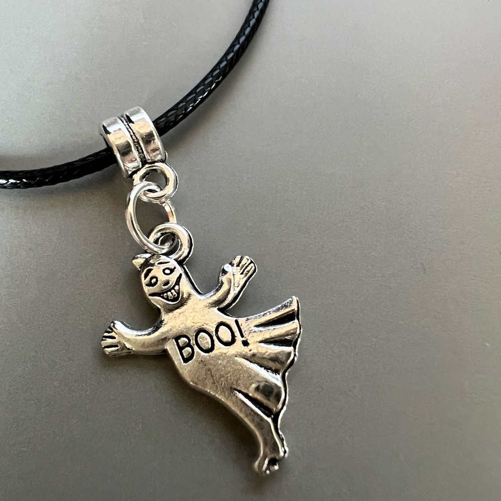Paranormal Ghost Pendant Necklace with Angel Charm for the back of the neck